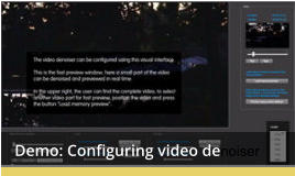 Demo: Configuring video denoiser